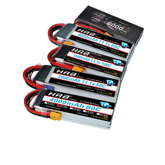 HRB Lipo Battery 3S 11.1V - 2200mah 5000mah 1300mah 1500mah 1800mah 3000mah 4000mah 6000mah 10000mah 12000mah 16000 22000mah XT60