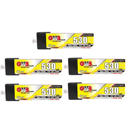 RC FPV drone batteries: 5PCS LiPo options (1S-6S) with PH2.0/XT30U-F plugs for reliable power.