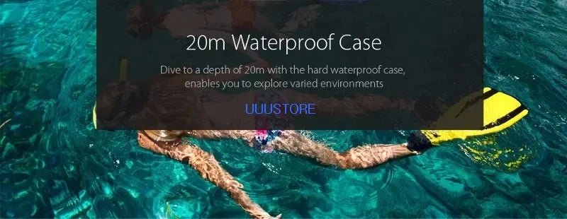 Hawkeye Firefly 8S Action Camera - 4K 170/90 Degree Super-View Bluetooth FPV Sport Action Cam FPV HD WiFi Camera For RC Racing Drone 15 Hawkeye Firefly 8S Action Camera, 20m Waterproof Case Dive to depth of 2Om with the hard waterproof case