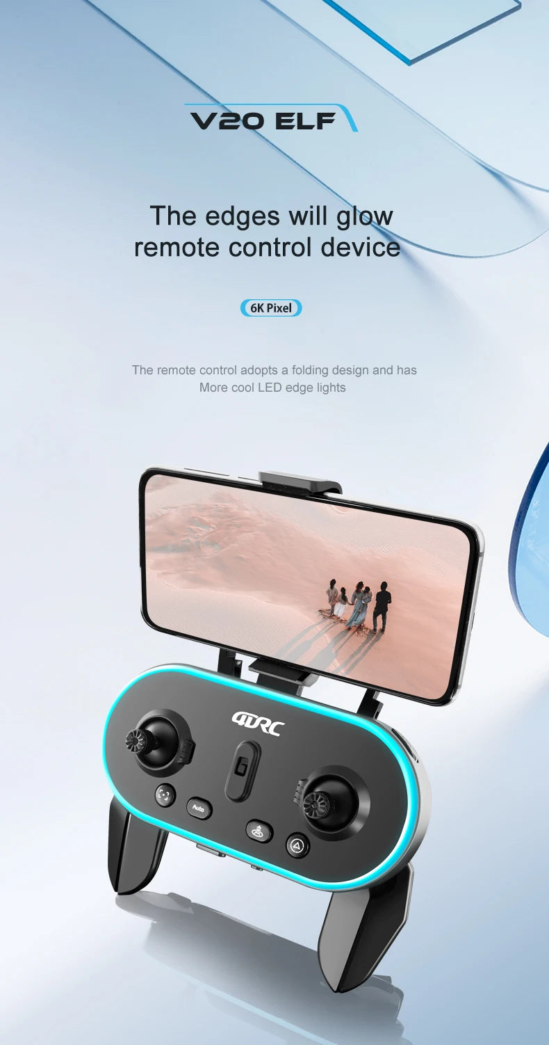 V20 Drone, vzo elf the edges will glow remote control device 6