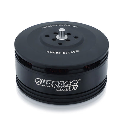 Surpass Hobby MS5210 300KV brushless multirotor drone motor, top view with shaft