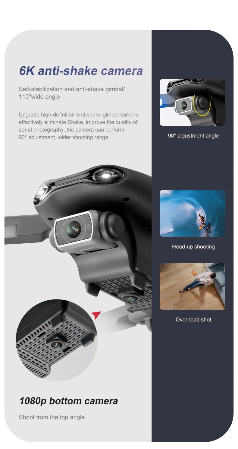 F9 drone obstacle avoidance brushless motor profesional GPS 6k camera drone 10 F9 drone, 6k anti-shake camera self-stabilization gimbal