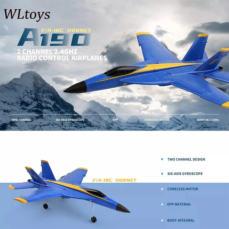 Wltoys XK A190 P530 F-18 RC Plane, WLtoys fi-bC hdrnet A12 2 CHAN