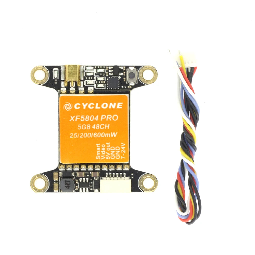 Cyclone XF5804 PRO VTX - 5.8G 48CH 25/200 / 600mW Switchable FPV Video Transmitter OSD adjustable MMCX VTX 17 Cyclone XF5804 PRO VTX SPECIFICATIONS