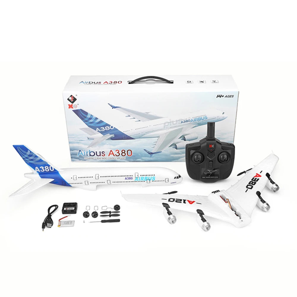 XK A120 RC Plane, power flight is about 8 minutes, and the empty time is more than 10 minutes