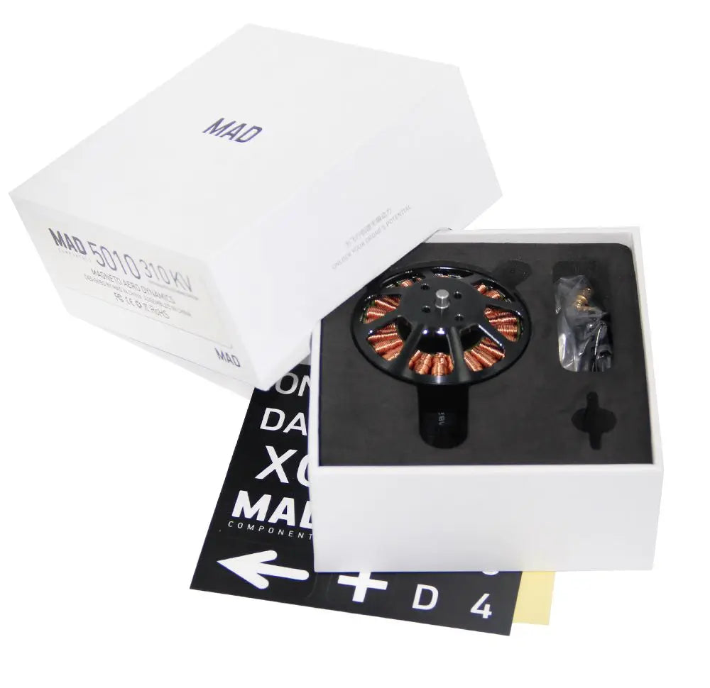 MAD 3506 EEE Drone Motor, Brushless motor for RC quadcopter, spare part for FPV racing with NSK bearing, available in 400KV, 460KV, or 650KV options.