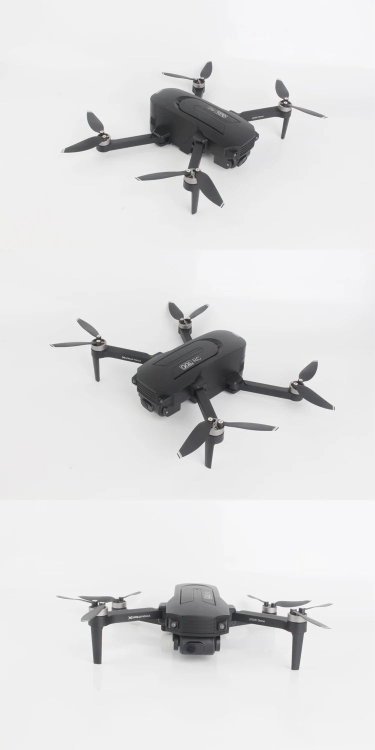 X2000 Drone, gps brushless portable drone with 4k hd