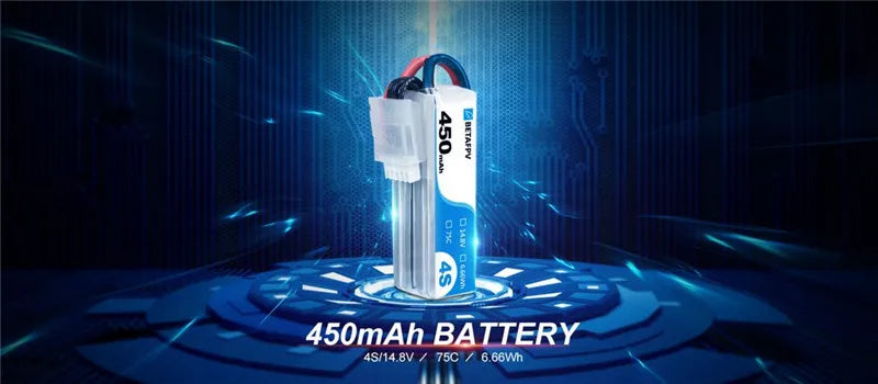 SPECIFICATION Capacity: 450mAh Configuration: 4S1P