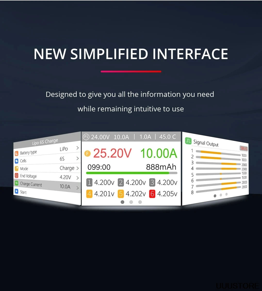 ToolkitRC M7 Charger, Designed to give you all the information you need while remaining intuitive to use 24.00V 1