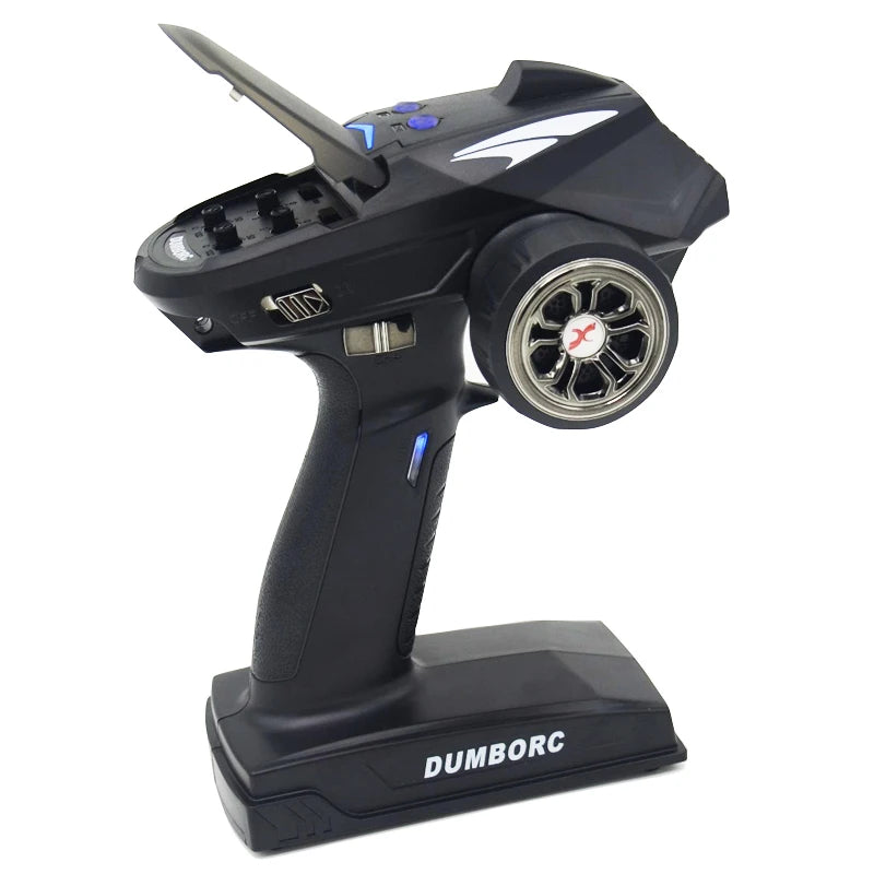 DumboRC X6 X4 X6P 2.4G 6CH Transmitter, when you press it again, it will return to the center