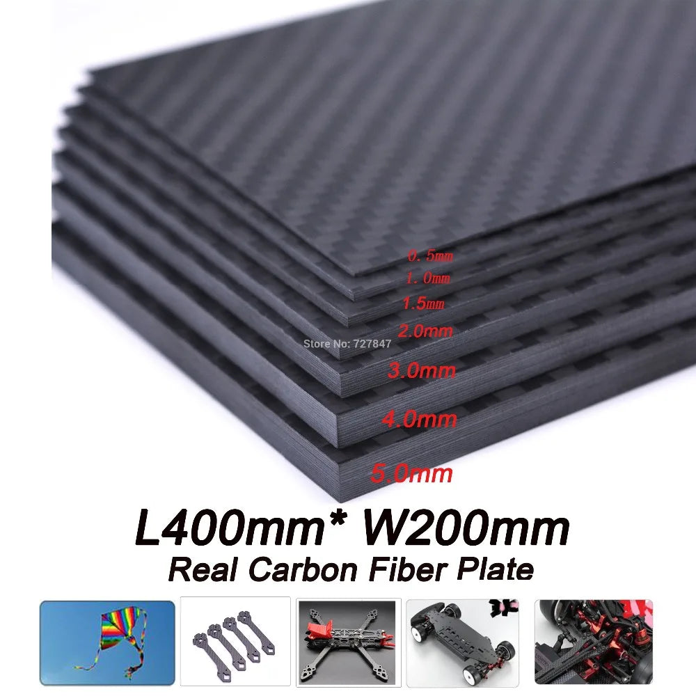 Real Carbon Fiber Plate Panel Sheets 0.5