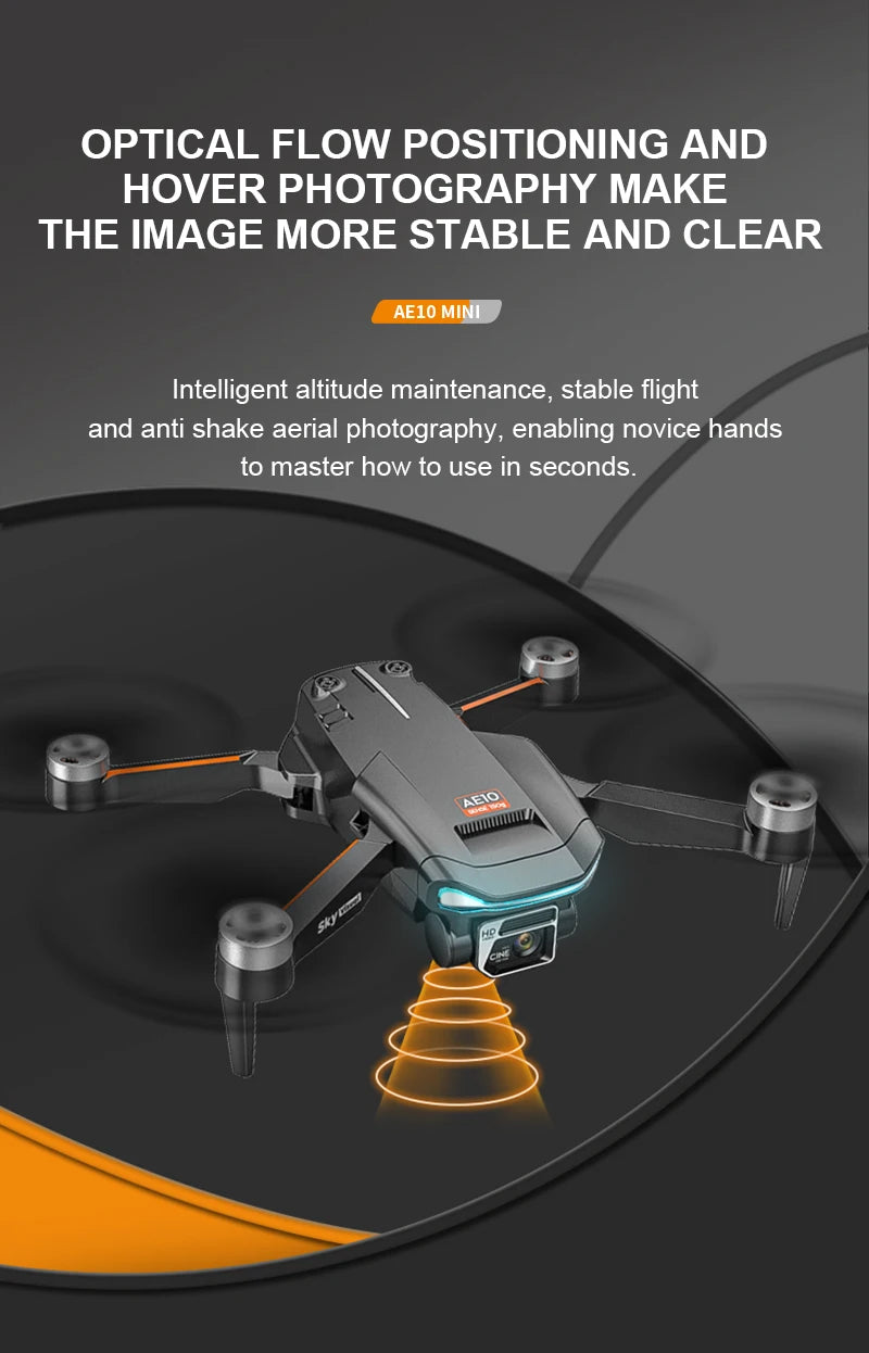 AE10 Drone, ae1o mini intelligent altitude maintenance, stable flight and