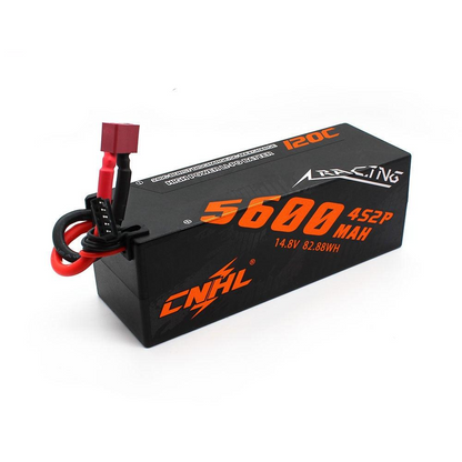 CNHL 14.8V 5600mAh Lipo 4S バッテリー FPV ドローン用 - 120C レーシングシリーズ ハードケース ディーンズプラグ付き RC カー ラリー トラック バギー ラリー オフロード ボート用