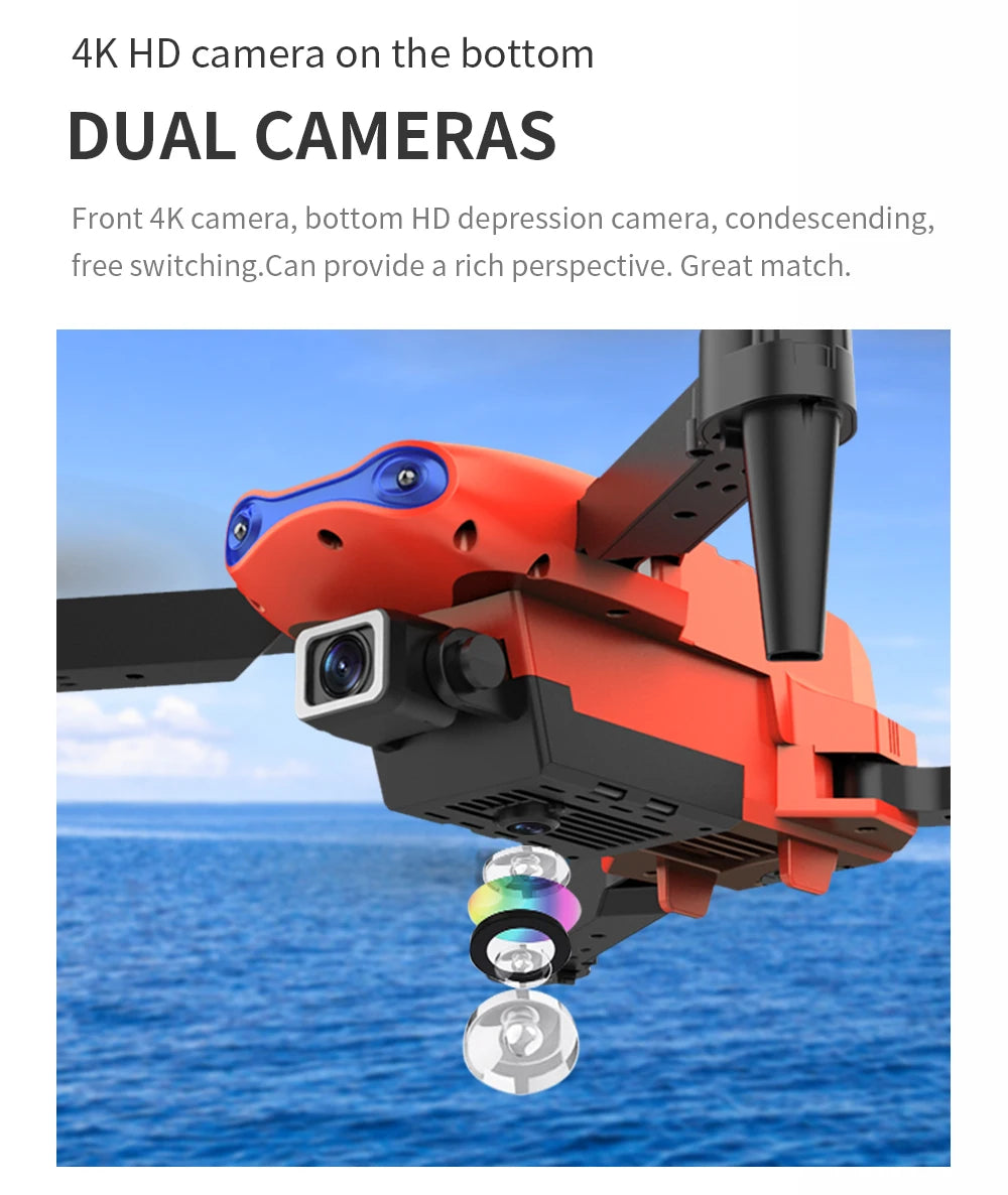 XYRC K3 Mini Drone - 4k HD Wide-Angle Dual Camera WIFI Fpv Air Pressure Altitude Hold Foldable Quadcopter RC Dron Gifts 28 XYRC K3 Mini Drone