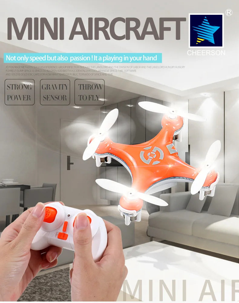 Cheerson CX10 Mini Drone - 4CH 2.4G RC Remote Control Drone Quadcopter Helicopter LED CX 10 Mini Done Toys Gift For Children Gift 14 Cheerson CX10 Mini Drone, mini aircraft ch notonlyspeedbutalso passion!ita playing