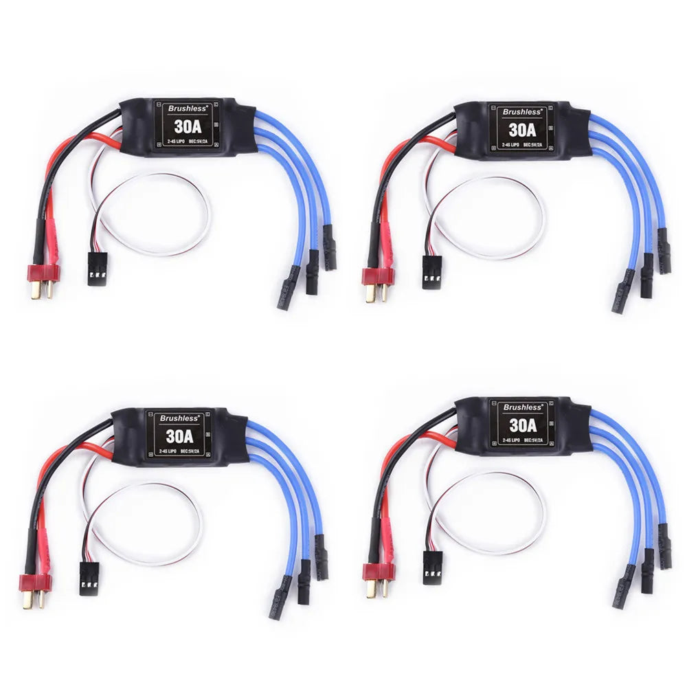 4pcs/lot XXD 30A 2-4S ESC, Brushless" 30A 30A Scne Tolg Brushloss" Brushless