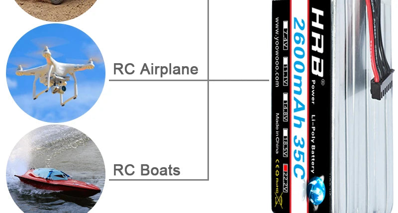 2PCS HRB 6S 22.2V Lipo Battery, if a new battery won’t hold a full charge or loss charge very quickly
