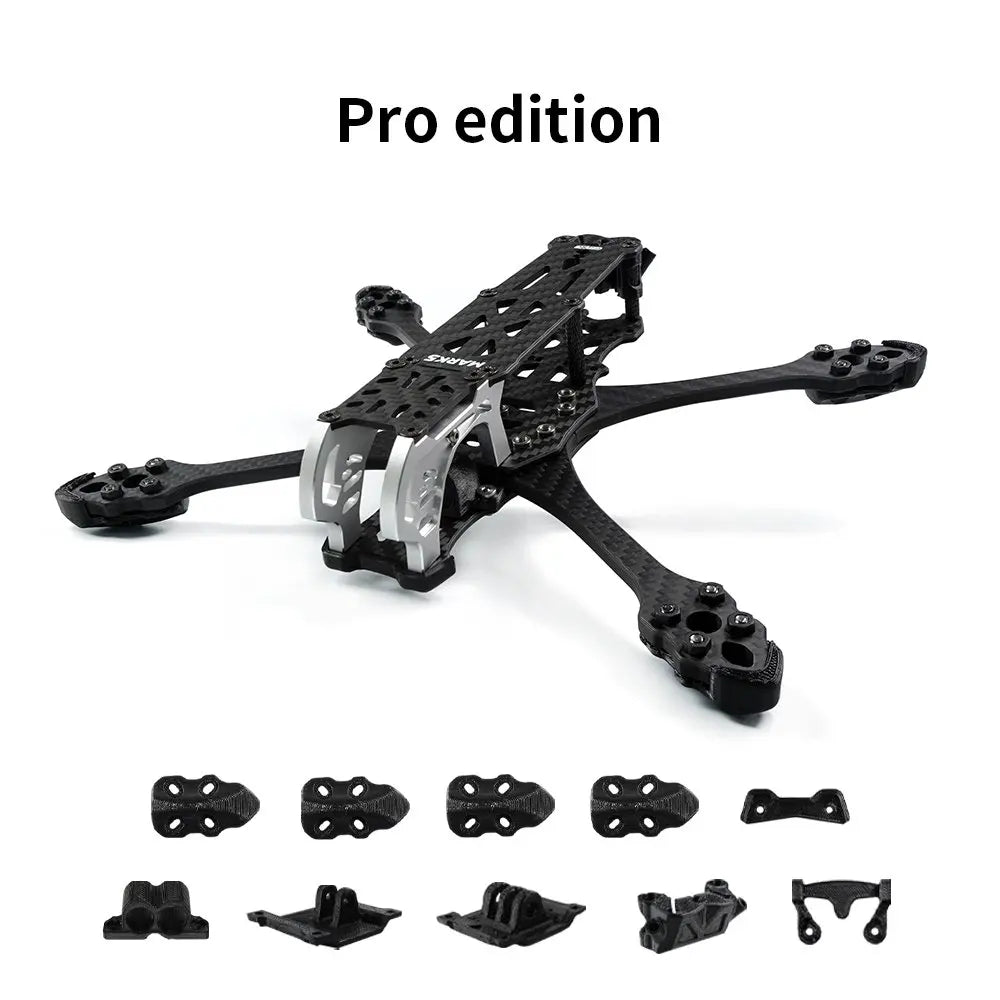 GEPRC GEP-MK5 Frame, aluminum alloy side plates not only look stunning,but also reduce weight and add more endurance