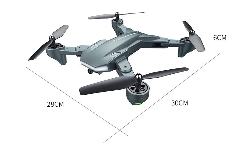 Visuo XS816 Drone - with 50 Times Zoom WiFi FPV 4K Dual Camera Optical Flow Quadcopter Foldable Selfie Drone 35 Visuo XS816 Drone, 10.one key return: press one key, the drone will return the