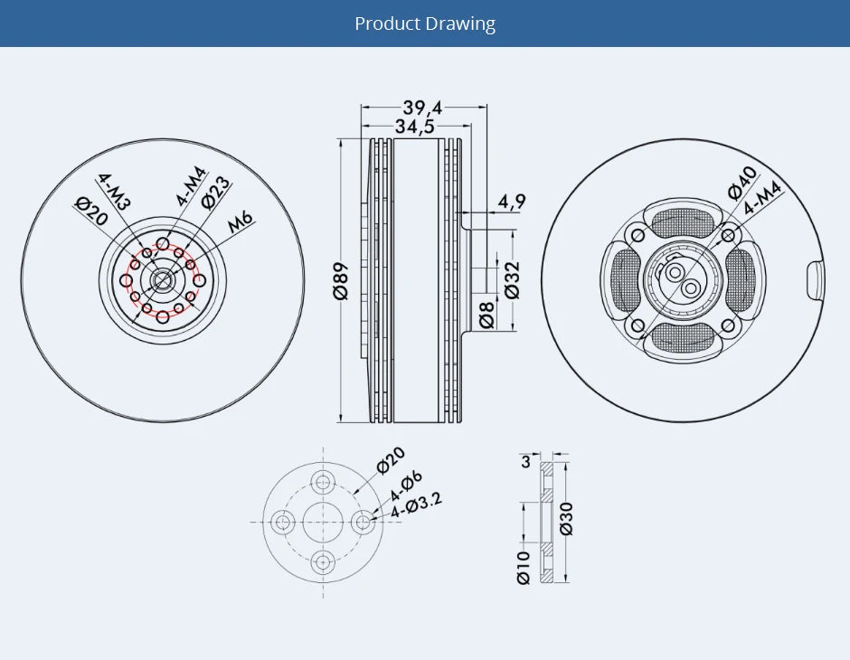 T-motor MN801S KV120 150KV Brushless Motor 12KG+Thrust For VTOL For Multi-rotor Helicopter RC Rotors Quadcopter 14 T-motor MN801S KV120 150KV Brushless Motor SPEC