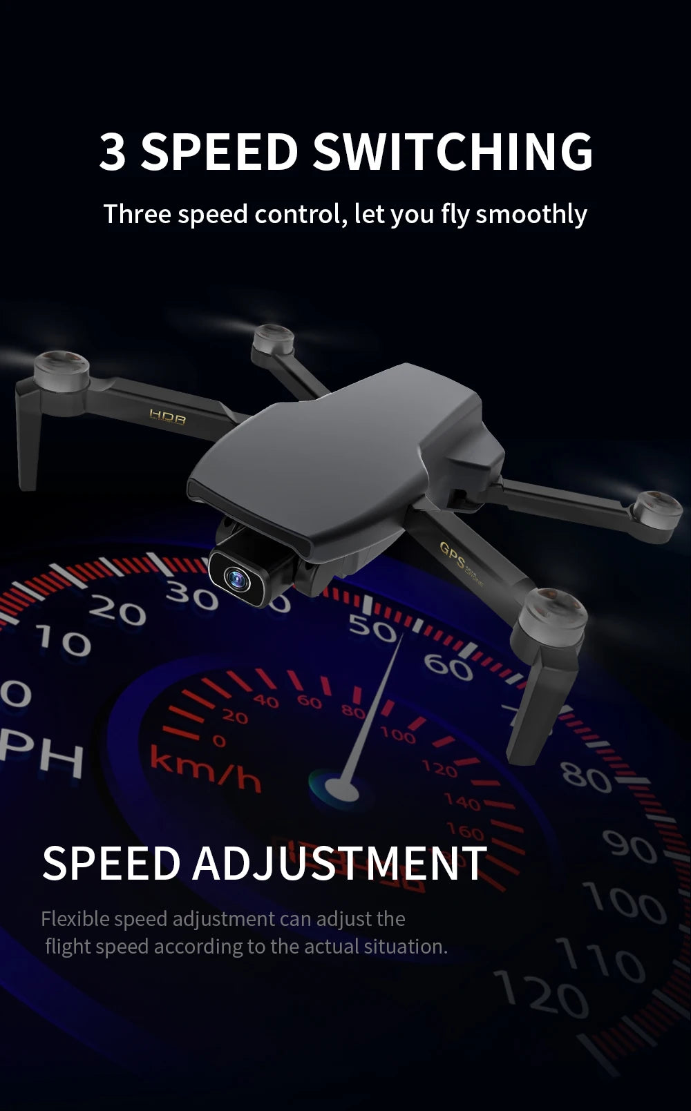 ZLRC SG108 Drone, 3 SPEED SWITCHING Three speed control, let you fly smoothly 0