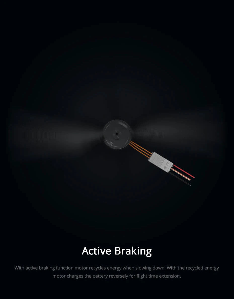 T-motor ALPHA 120A HV ESC, motor recharges the battery reversely for flight time extension: