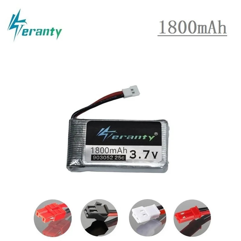 3.7v 1800mah 903052 Lipo Battery and charger for Syma