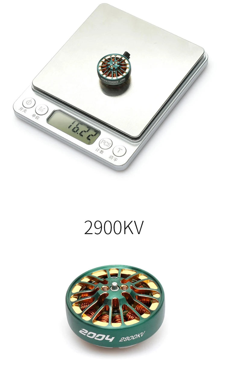 DIATONE MAMBA TOKA 2004 1700KV/2900KV Brushless Motor Racing Motor Green For Racing 3-5inch Toothpick Micro Range Drones RC FPV 17 Mamba Toka 2004 1700kv 2900kv Brushless Motor Green Parameter