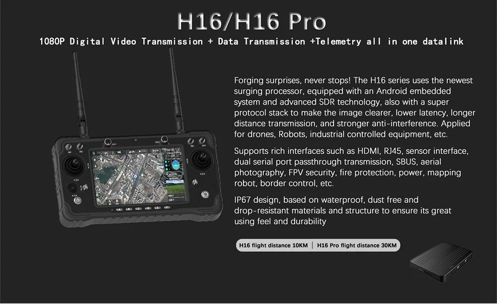 CUAV Pixhawk H16 Pro Receiver, based on waterproof, dust free and drop-resistant materials and structure to ensure its great using