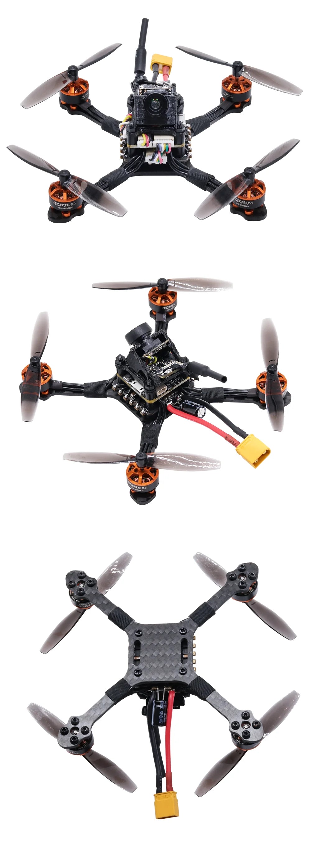Tcmm 2.5 Inch Fpv Racing Drone - 1104 motor 8600kv Carbon fiber high-thrust racing drone 1200TVL Camera Rc Helikopters 18 Tcmm 2.5 Inch Fpv Racing Drone - 1104 motor 8600