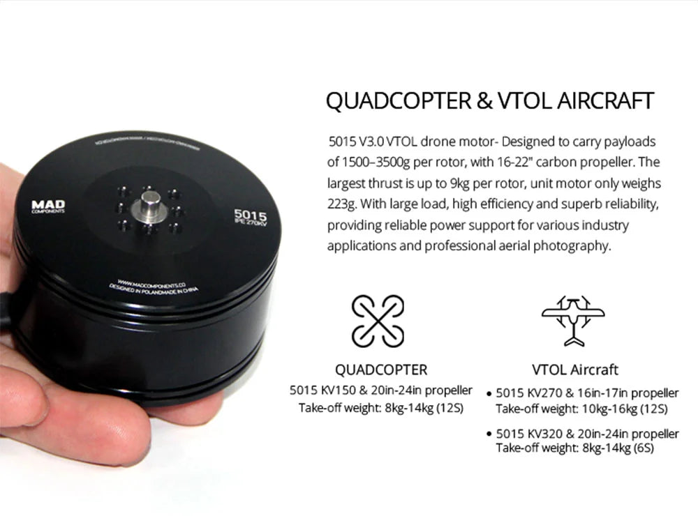 QUADCOPTER & VTOL AIRCRAFT 5015 V3.0