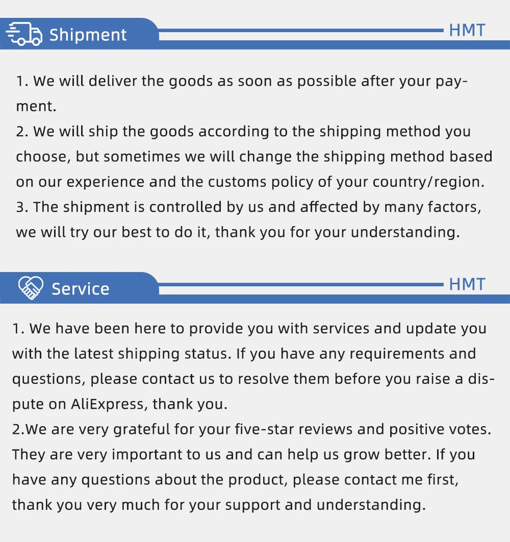 we will ship the goods according to the shipping method you choose, but sometimes we will change the