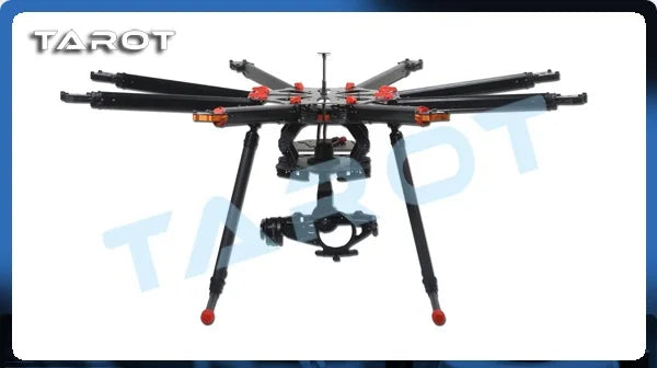 Tarot X8 Drone, the motor mount is added heat dispatch design, brushless ESC installation hole, cable protection,