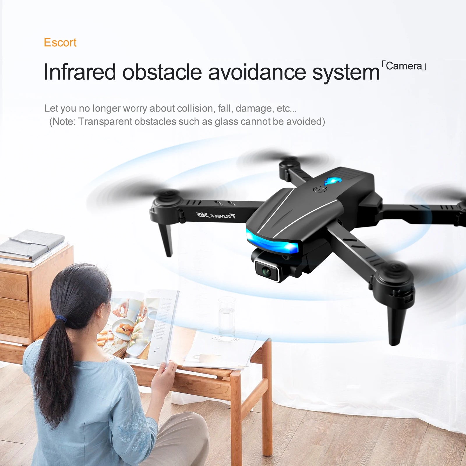S85 Drone 4k HD Dual Camera With infrared obstacle Avoidance Remote Control Helicopter Four Axis Aircraft 10 S85 Drone, escort infrared obstacle avoidance system (cam
