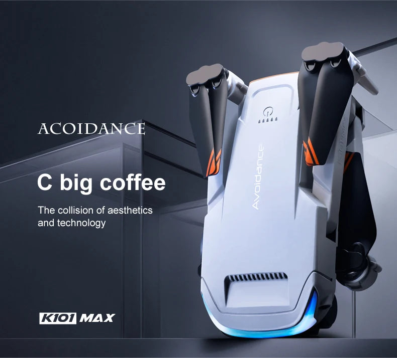K101 Max Drone, acoidance c big coffee the collision of aesthetic