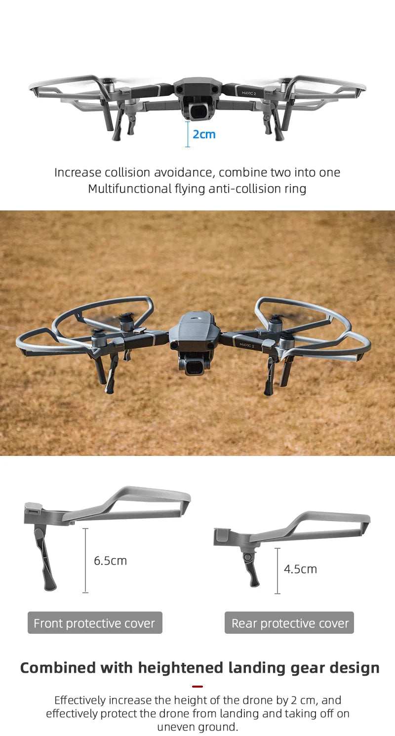 Propeller Guard, 2cm Increase collision avoidance, combine two into one . 6.5cm 