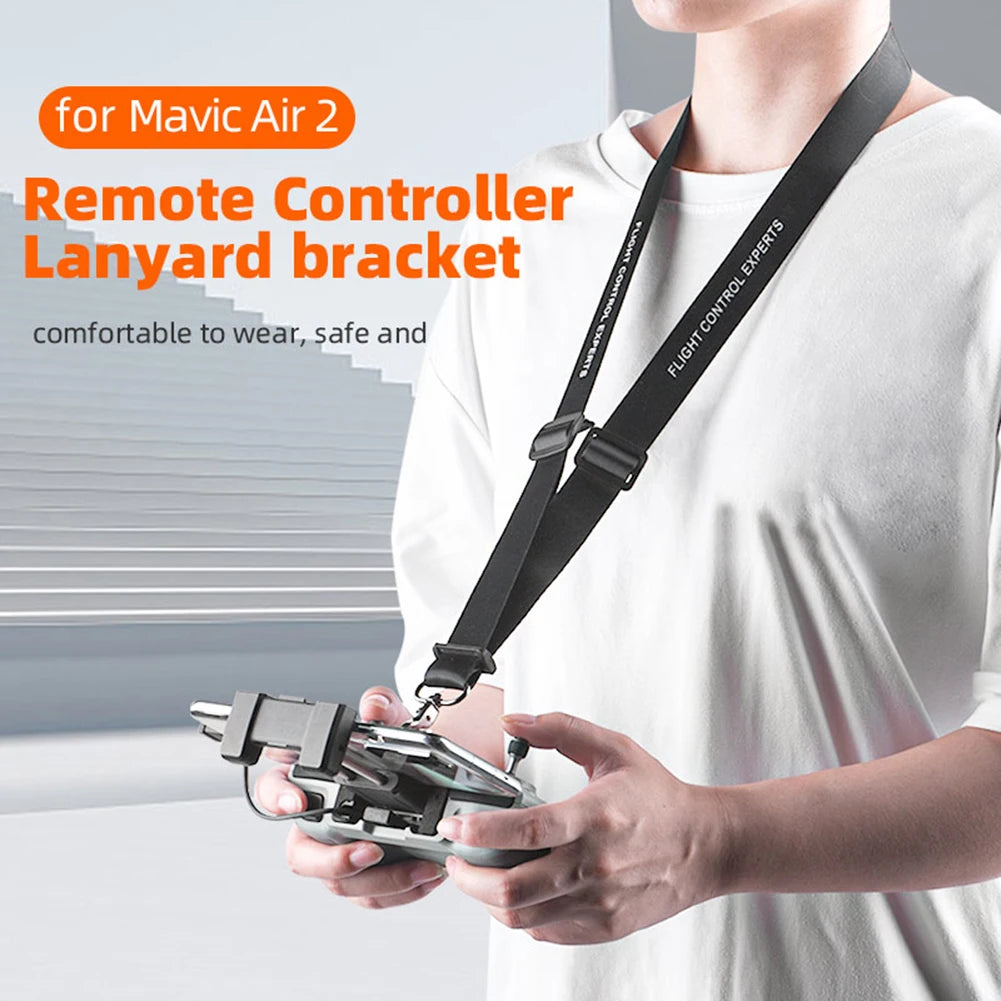 Remote Control Holder Strap for DJI AIR 2S Mini 2 Mavic Air 2 Drones Neck Lanyard Safety Belt Sling Camera Drones Accessories 12 Mavic Air 2 Remote Controller Lanyard bracket comfortable to wear; safe and 1 1 1