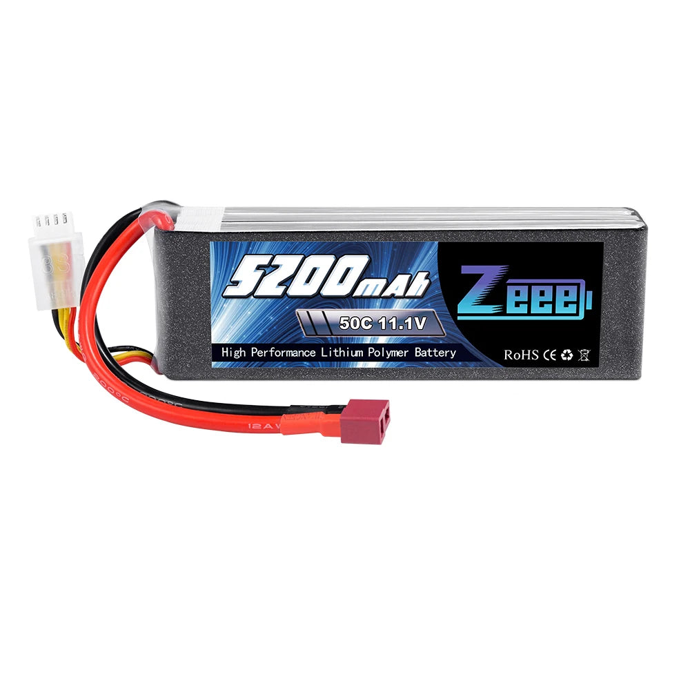 Zeee 3S 5200mAh Battery, Ezobzas BEB 50C 11.1V High Performance Lithiumn