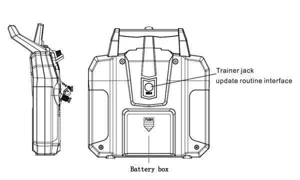 Trainer jack routine interface Battery box