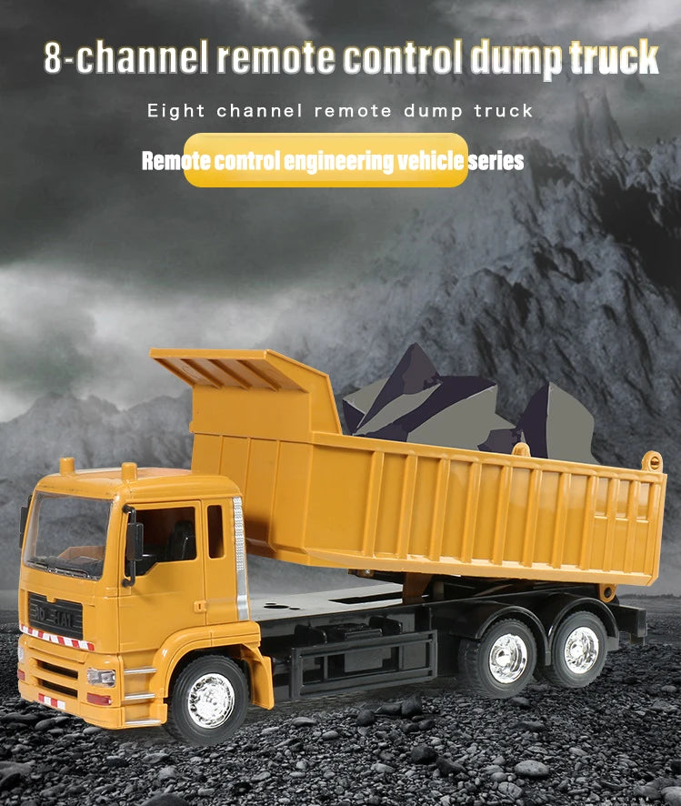 Rc Car, 8-channel remote control dump truck Remote controlengineeringuehicleseries .