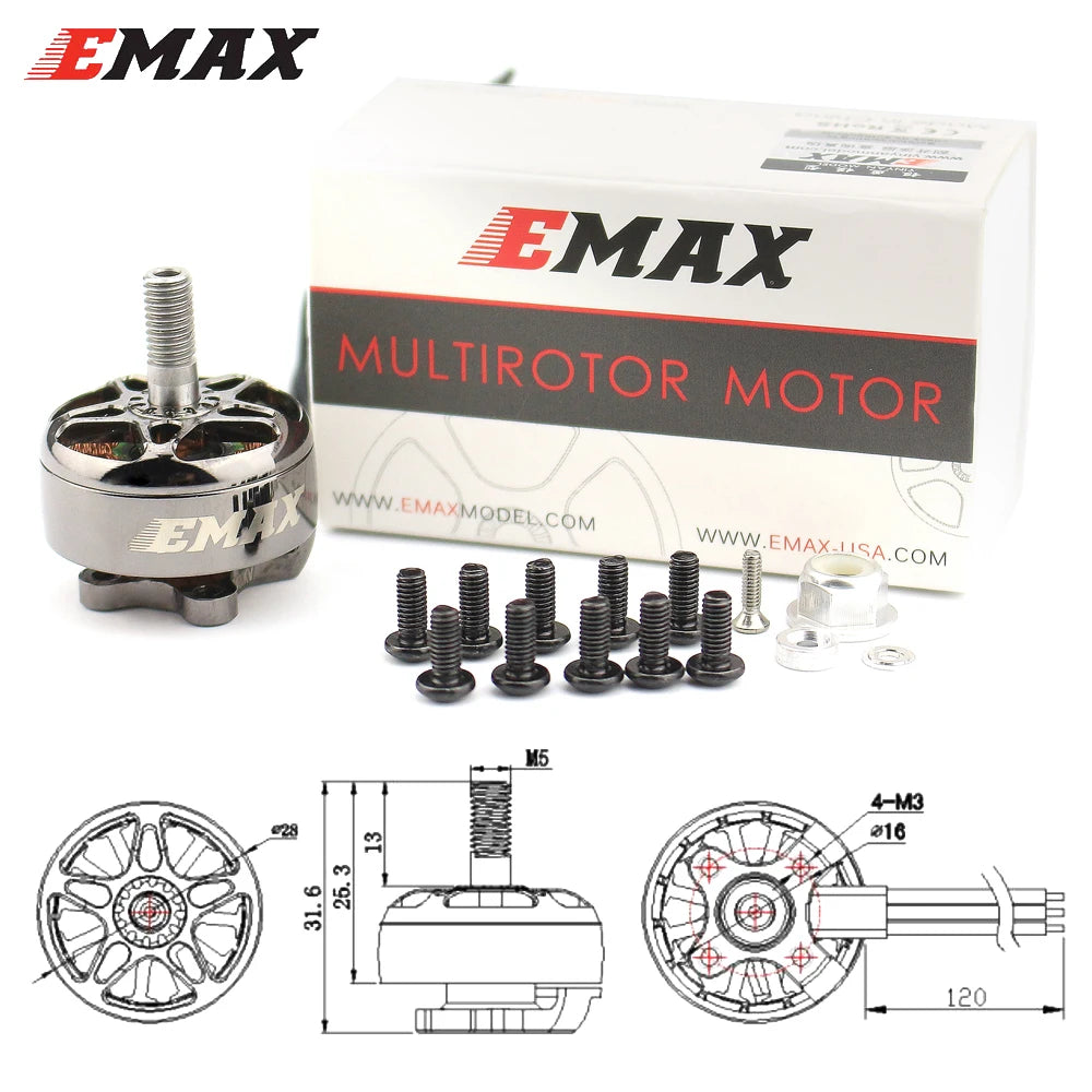 EMAX MULTIROTOR MOTOR COM #BMA . WN