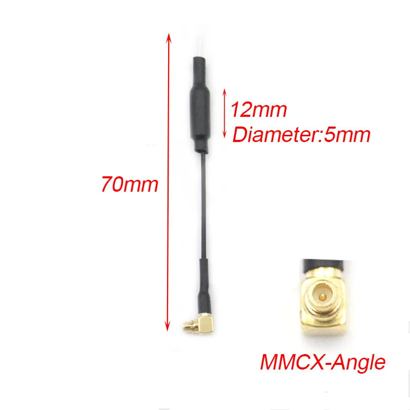 5pcs Sparkhobby 5.8G Image Transmission Copper Tube Antenna Micro Mini FPV Port For Video Transmitter RC Drones Quadcopter Parts 16 12mm Diameter:Smm 7Omm MMCX-Ang