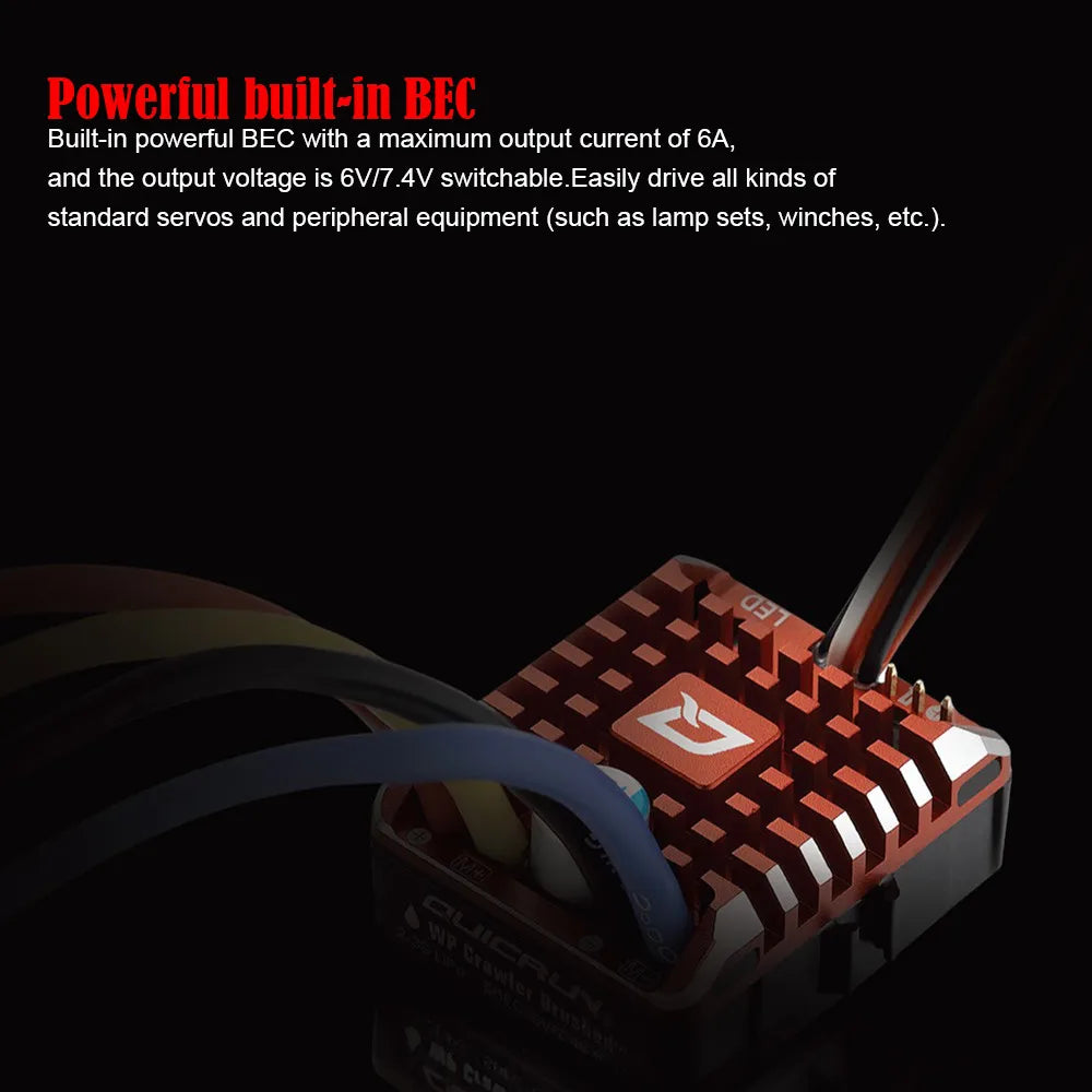 poweriul built-in powerful BEC with a maximum output current of 6A 