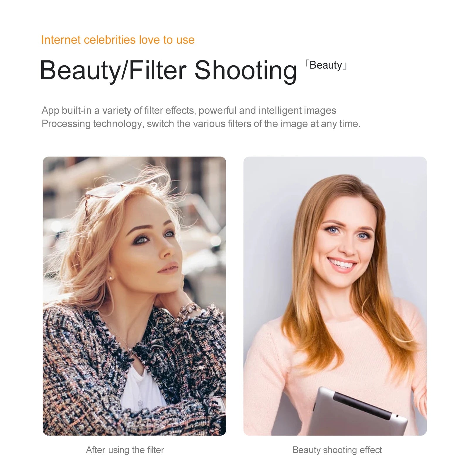 E100 Drone - 4K Dual HD Camera, E100 Drone, beautylfilter shooting 'beauty app built-in