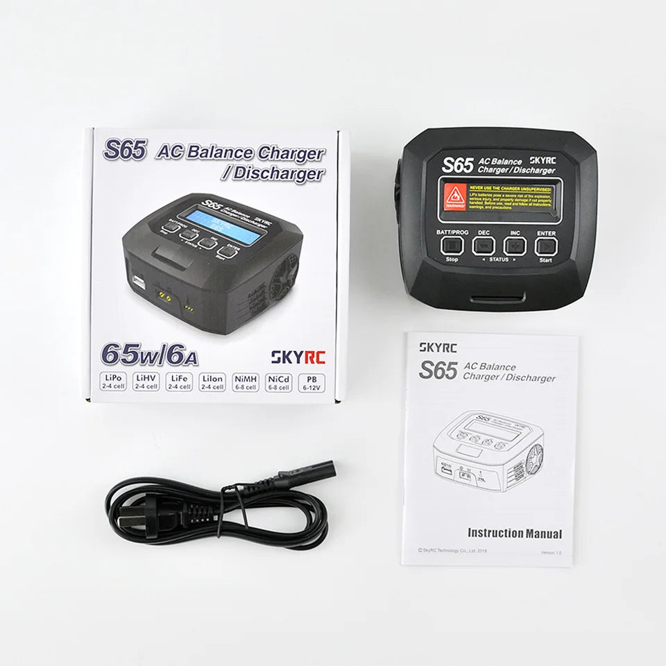 SKYRC S65 AC Balance Charger, SKYRC AC Balance LiPo LiFc Lilon NiMA Nicd