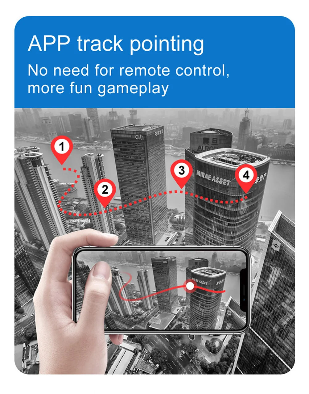 New Remote Control Drone with Camera WIFI 4K Wide-angle Aerial Photography 25 Minutes Ultra-long Life Four-axis Quadcopter Toys 42 New Remote Control Drone, app track pointing no need for remote control, more fun gameplay citi