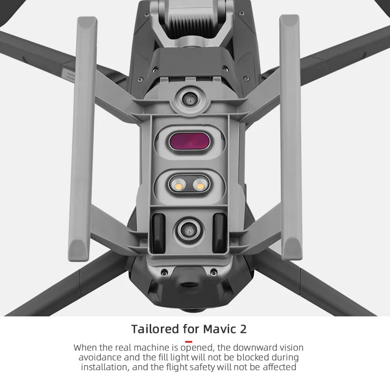 Quick Release Landing Gear, Tailored for Mavic 2 When the real machine is opened, the downward vision avoidance