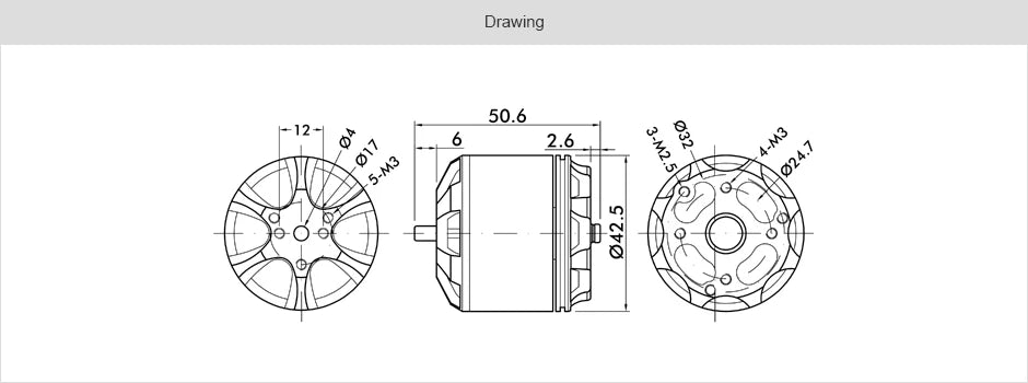 T-motor MN3520 400KV Outrunner Brushless Motor - 3.6KG Thrust Special Designfor Multicopter UAV RC Drones Copter Quadcopter 17 T-motor MN3520 400KV Outrunner Brushless Motor SPECIFIC
