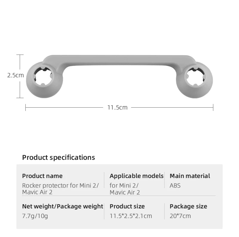 11.Scm Product specifications Applicable models Main material Rocker protector for Mini 2/