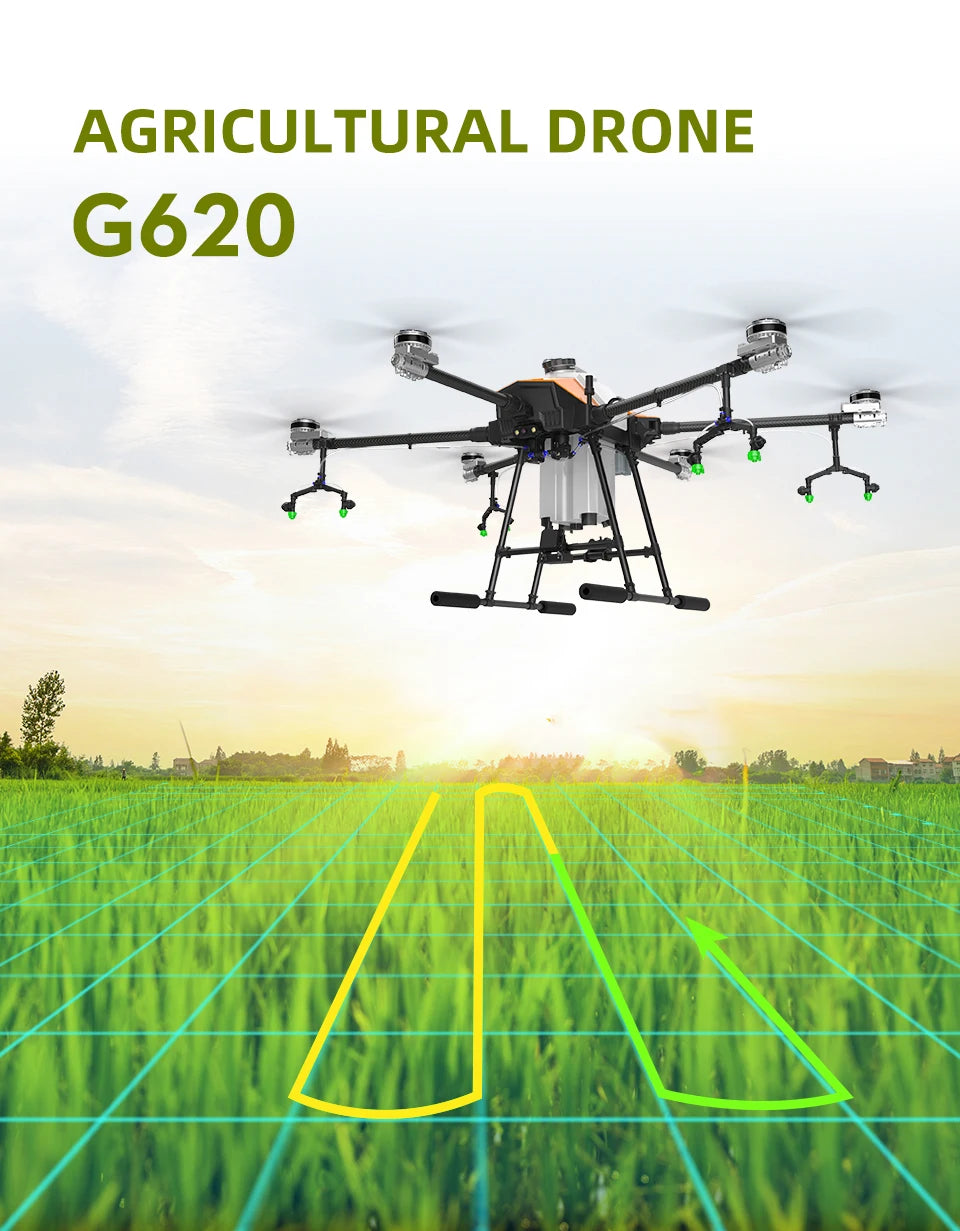 EFT G620 20L Agriculture Drone - 6 Axis 20L 20KG Agriculture Spreader Sprayer Drone With Hobbywing X9, JIYI K++V2,TATTU Pro 22000mAh 15 EFT G620 20L Agriculture Drone - 6 Axis 20L 20KG